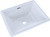 Toto LT533#01 Promenade Rectangular Undermount Bathroom Sink: Cotton White