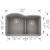 Blanco 441592 Diamond .75 Low Divide Undermount: Metallic Gray