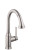 Hansgrohe 4215800 Talis C High Arc Kitchen Faucet, 2-Spray Pull-Down, 1.75 GPM in Steel Optic