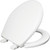 Bemis 100E2 000 Kennan Round Plastic Toilet Seat in White with STA-TITE Seat Fastening System, WhisperClose Hinge and Super Grip Bumpers