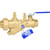 Caleffi 121351A 1G0 FlowCal Y Style PIBV Low Lead w/ shut off 3/4" NPT W/PT Ports 1 GPM