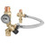 Caleffi 520516AX TankMixer 3-Way Mixing Valve 3/4" FNPT tank, 18" flex hose, cross, 3/4" press system, gauge