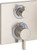 Hansgrohe 15714821 Ecostat Square Thermostatic Trim with Volume Control and Diverter in Brushed Nickel