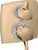 Hansgrohe 15728141 Ecostat Classic Thermostatic Trim with Volume Control and Diverter, Square in Brushed Bronze