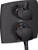 Hansgrohe 15728671 Ecostat Classic Thermostatic Trim with Volume Control and Diverter, Square in Matte Black