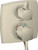 Hansgrohe 15728821 Ecostat Classic Thermostatic Trim with Volume Control and Diverter, Square in Brushed Nickel