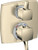 Hansgrohe 15728831 Ecostat Classic Thermostatic Trim with Volume Control and Diverter, Square in Polished Nickel