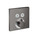 Hansgrohe 15763341 ShowerSelect Thermostatic Trim for 2 Functions, Square in Brushed Black Chrome