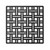 Infinity Drain 5" x 5" VS 5 BK Center Drain Decorative Cover: Matte Black