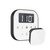 Mr. Steam AIRTWH-MB AirTempo Steam Shower Control in White with Matte Black