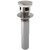 Brizo RP81628NK Push Button Pop-Up With Overflow: Luxe Nickel