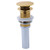 Brizo RP72413PG Push Button Pop-Up Drain No Overflow Polished Gold