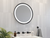 Fleurco MSOR303033 Solis 30" Round Black Lighted Mirror