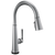 Delta Emmeline: Single Handle Pull Down Kitchen Faucet with Touch2O Technology Lumicoat Arctic Stainless