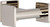 Ginger 5310D/PN Double Robe Hook Polished Nickel