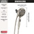 Delta Universal Showering Components 75609SN 6-Setting SureDock Magnetic Hand Shower in Satin Nickel Finish