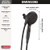 Delta Universal Showering Components 75609BL 6-Setting SureDock Magnetic Hand Shower in Matte Black Finish
