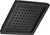 Delta Universal Showering Components RP62283BL Single-Setting Raincan Shower Head in Matte Black Finish