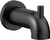 Delta Alux RP73371BL Tub Spout - Pull-Up Diverter in Matte Black Finish