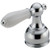 Delta H212 Porcelain Lever Handle Set in Chrome Finish