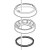 Delta Talbott RP52610SS Trim Ring, Base & Gasket in Stainless Finish