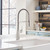 Blanco 442676: Rivana Collection Semi-Pro Kitchen Faucet 1.5 GPM - PVD Steel