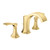 hansgrohe 04813250 Locarno Widespread Faucet 110 with pop-up drain, 1.2 GPM in Brushed Gold Optic
