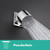 Hansgrohe 24132821 Pulsify S Shower Head 105 1-Jet, 1.75 GPM in Brushed Nickel