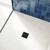 hansgrohe 56134671 RainDrain Brilliance Point Drain Set 6"x 6" Trim Tileable Rear Cover and Rough in Matte Black