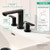 hansgrohe 72530671 Rebris S Widespread Faucet 110 with Pop-Up Drain, 1.2 GPM in Matte Black