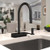 Hansgrohe 73837671 Aquno Select High Arc Kitchen Faucet, 3-Spray Pull-Down, 1.75 GPM in Matte Black