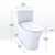 TOTO Aquia Iv One-Piece Elongated Dual Flush 1.28 And 0.9 Gpf Universal Height, Washlet+ Ready Toilet With Cefiontect Ultra Slim Seat In Cotton White Finish