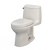 TOTO Ultramax Ii One-Piece Elongated 1.28 Gpf Universal Height Toilet With Cefiontect And Ss124 Softclose Seat, Washlet+ Ready, Colonial White