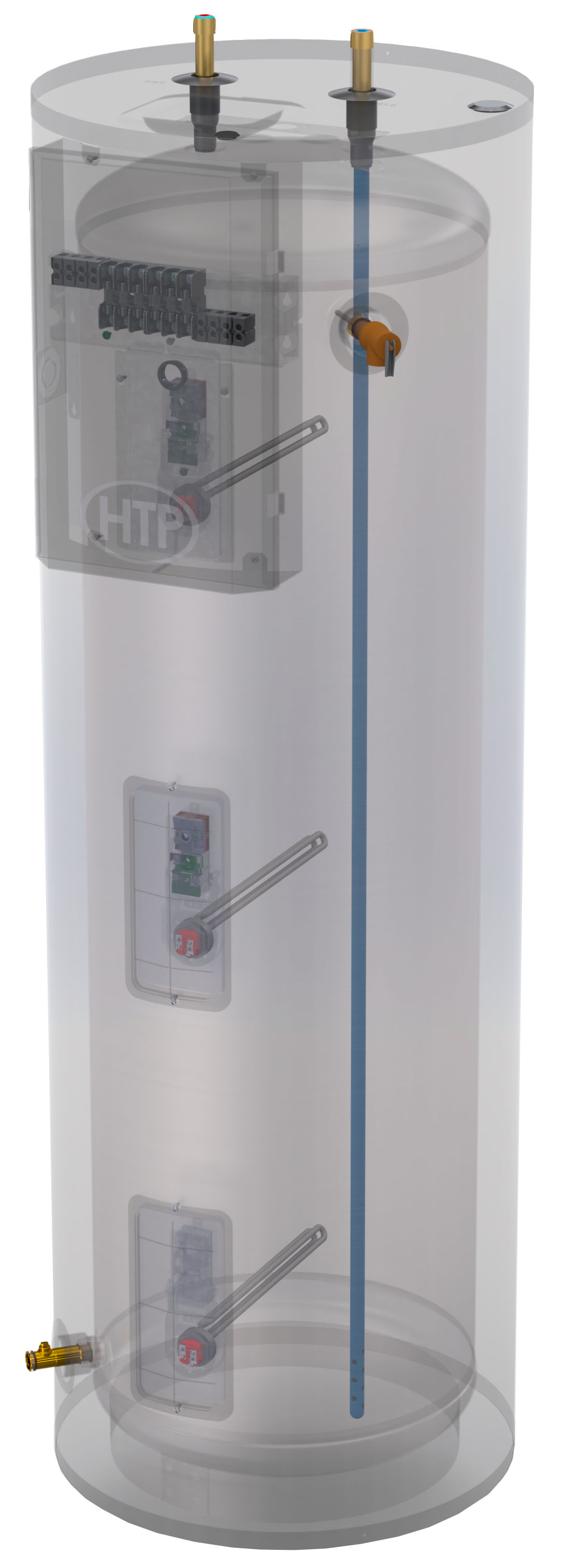 HTP Everlast Medium Duty 3 Element Commercial Electric Water Heater 80