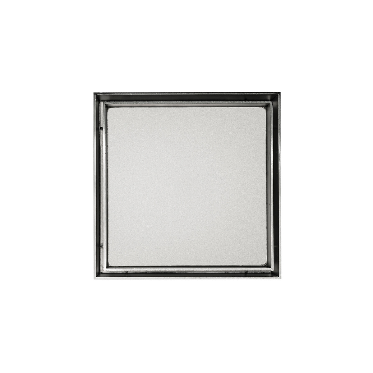 Infinity Drain 5"x5" TD 15-2I SS Center Drain Kit: Satin Stainless