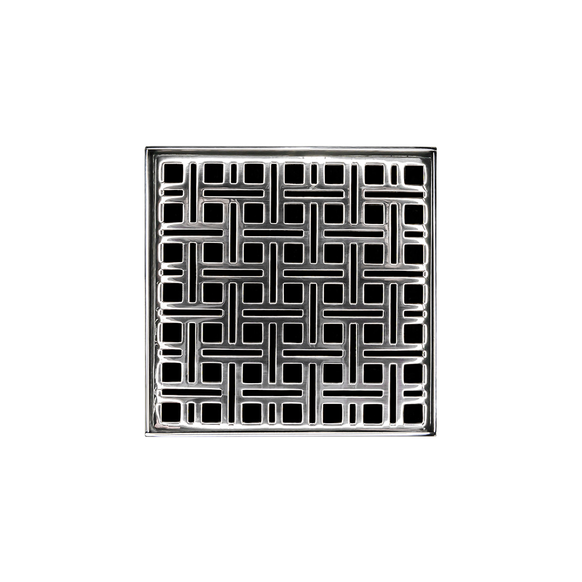 Infinity Drain 5"x5" VD 5-2P PS Center Drain Kit: Polished Stainless