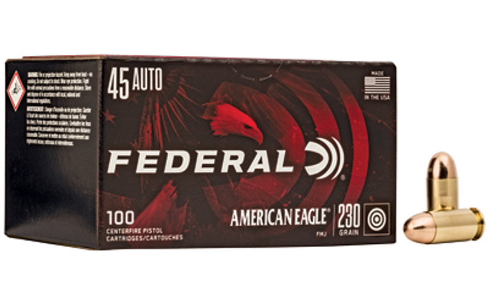 FED AM EAGLE 45ACP 230GR FMJ 100/500
