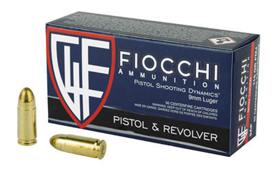 FIOCCHI 9MM 115GR FMJ 50/1000