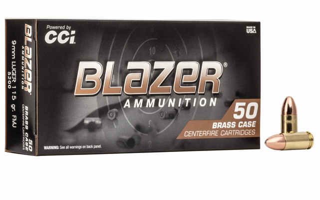 BLAZER 9MM 115GR FMJ 50CT BOX