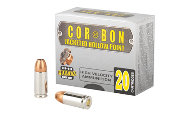 CORBON 9MM+P 125GR JHP 20/500