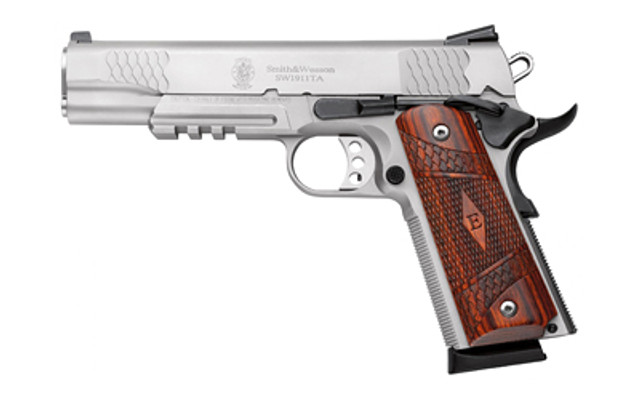 S&W 1911TA E 45ACP 5" STS NS RAIL WD