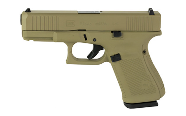 GLOCK 19 GEN5 9MM 15RD COYOTE TAN