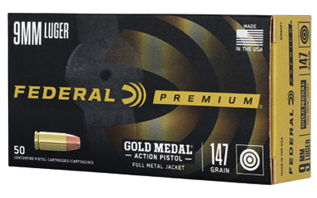 FED GLD MDL ACT 9MM 147GR FMJ 50/500