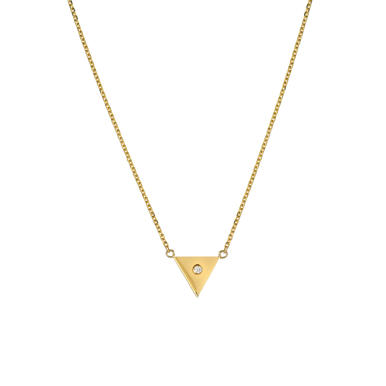 Bridge of Triangle Diamond Pendant