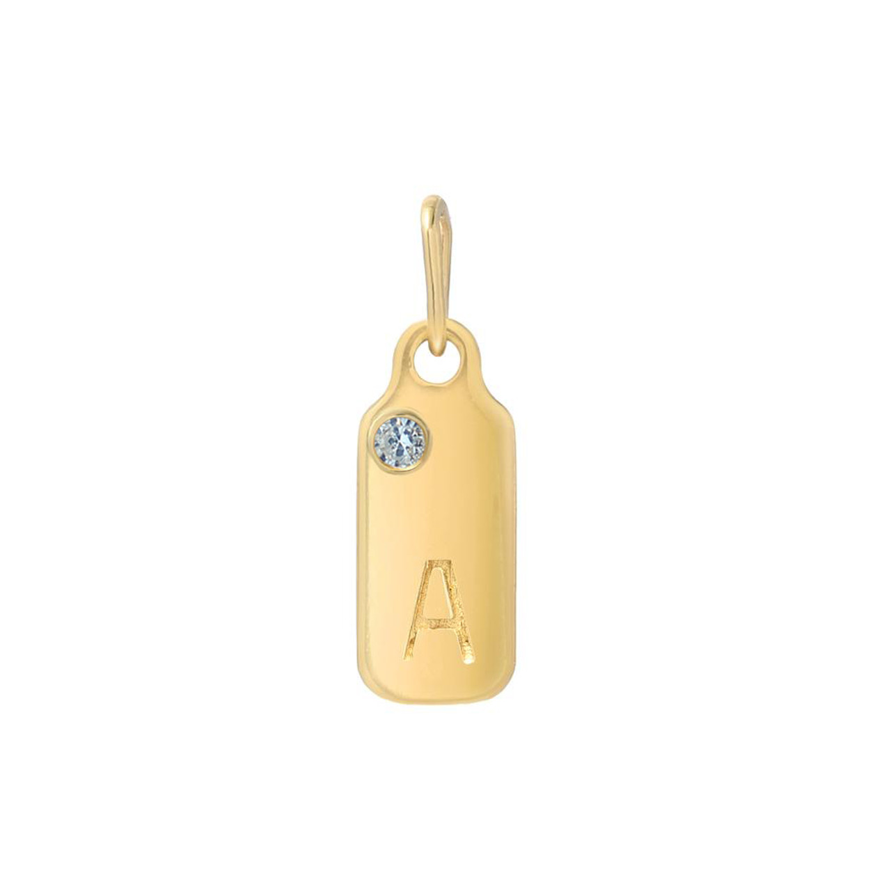 Birthstone shop dog tag