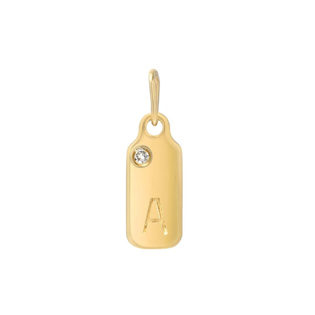 Tag clearance necklace gold