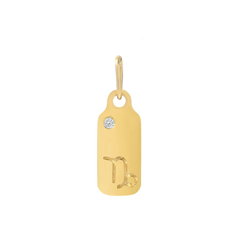 mini dog tag initial necklace