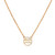 Gold Diamond Studded Zodiac Dazzling Halo Necklace (Style#10825-10836)