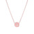 Fine Natural Diamond Accented Ladies Minimalist Circle Necklace (Style#11809)