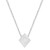 Gold Brilliant Diamond Set Initial Elegant Frame Necklace (Style#11156-11181)